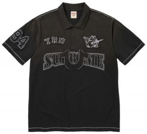 Поло Supreme x True Religion Appliqué, черный