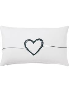 Наволочка белого и черного цвета Erwin Müller, 30 x 50 см