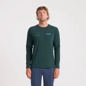 Рубашка с длинным рукавом Millcreek Merino - Мужская Roark, Dark Forest