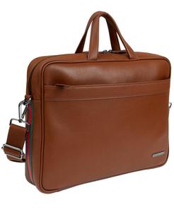 Портфель Hey Handsome из натуральной кожи с зернистой текстурой, 18 дюймов Boarding Pass, коричневый
