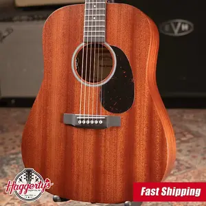 Акустическая/электрогитара Martin D-10E Dreadnought - верх из сапеле с футляром