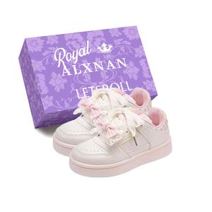 Низкие женские кроссовки Alxnan, Beige Pink+Box