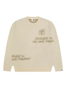 Свитер с круглым вырезом Aape By A Bathing Ape, нейтральный
