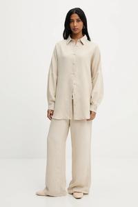 Рубашка и брюки с льном Answear.Lab, бежевый