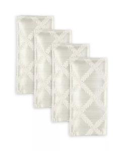 Набор лавровых листьев/4 салфетки 19 x 19 дюймов Lenox, серебро