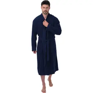 Мужской/женский халат 3049, 1 шт., легкий дорожный халат Wewo Fashion, Navy