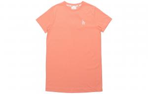 Женское оранжевое короткое платье MLB