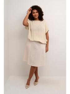 Блузка с короткими рукавами KCami свободного кроя в цвете Feather Grey KAFFE curve