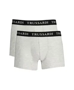 Серые хлопковые трусы-боксеры Trussardi, серый