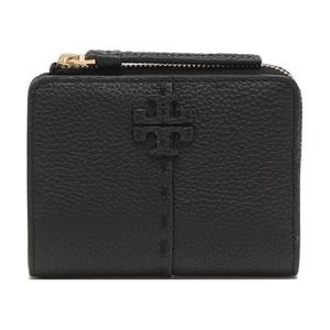 TORY BURCH Кожаный кошелек для монет женский черный