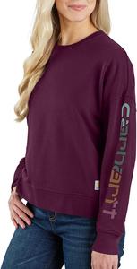 Carhartt Women's 106890 футболка с коротким рукавом из серии TENCEL Fiber, свободного кроя, Eggplant