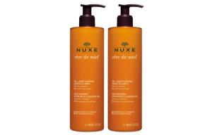 Гель-пенка для ванны 2 в 1 с медовыми аминокислотами увлажняющая, освежающая, очищающая 400мл/400мл*2 Nuxe