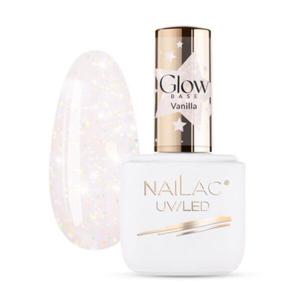 Ванильная каучуковая основа, 7 мл Nailac Glow base, цвет vanilla