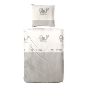 Постельное белье Renforcé Hahn Haustextilien GmbH Auszeit, renforcé - 135 x 200 см + подушка 80 x 80 см
