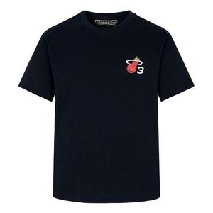 Футболка Mitchell & Ness x NBA Miami Heat Logo T-shirt 'Dwyane Wade 3', черный