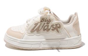 Кроссовки BIG WASP Kids Skateboarding Shoes Kids Low-top, бежевый/черный