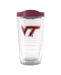 Стакан с эмблемой Virginia Tech Hokies на 16 унций Tervis Tumbler, clear