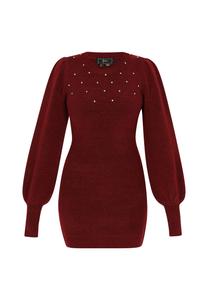 Вязаное платье faina, Merlot