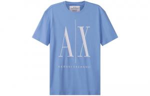 Футболка мужская светло-голубая Armani Exchange, светло-голубой