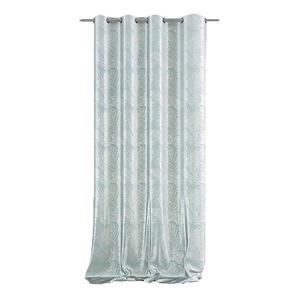 Занавеска с люверсами FLHF Velvet Leaves, 245 см цвет minze/silber