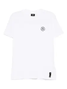 Футболка с вышитым логотипом FENDI, белый