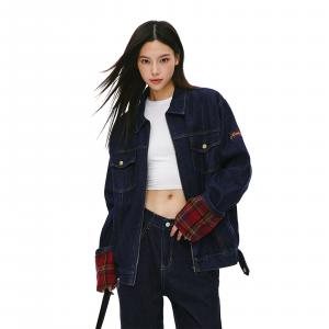 NEVER RULE Куртка Unisex Blue Lapel Moderate Others