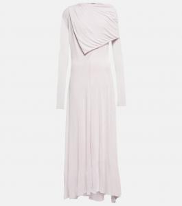 Платье из крепа с драпировкой Jil Sander, Lilac