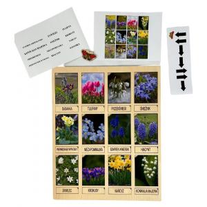 Весенние цветы, деревянная цветочная головоломка, кодирование, картографирование. Inna marka