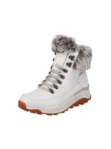 Ботинки женские Rieker зимние с мехом, белый
