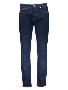 Джинсы зауженного кроя темно-синего цвета Pepe Jeans