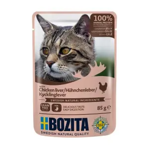 Корм для кошек с говядиной в желе Bozita, 12 х 85 г