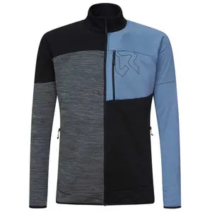 Флис Rock Experience Kobra Mock Neck full zip, серый/синий