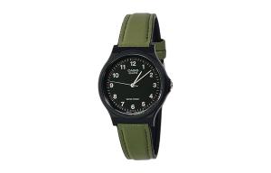 Часы Casio Collection Standard, арт. MQ-24-1B, черный/зеленый