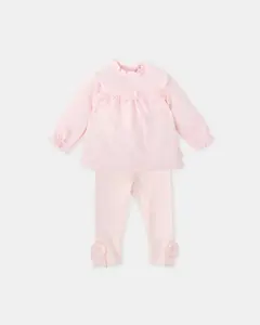 Детский комплект из двух частей с розовыми косичками Tutto Piccolo