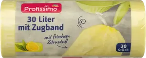 Мешки для мусора 30 л с завязкой и усилителем Цитрусовый аромат 20 шт. Profissimo