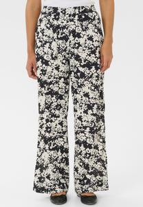 Брюки Kaffe KALIAH, Black Turtledove Flower Print/Black