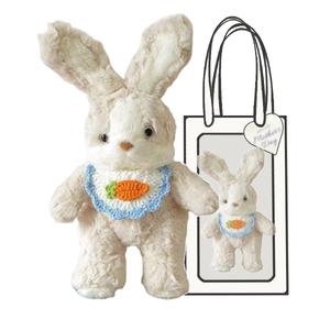 Плюшевая игрушка Good Night Rabbit Bib, очаровательный кролик успокаивающая кукла в стиле Instagram плюшевая кукла высота 35см Handsome