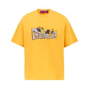 Футболка унисекс CAT, желтый