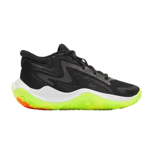 Кроссовки Under Armour Jet, 25 GS, Metallic Black Hyper Green