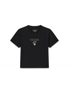 GUESS JEANS Футболка 'BABY BAKER' в черном цвете