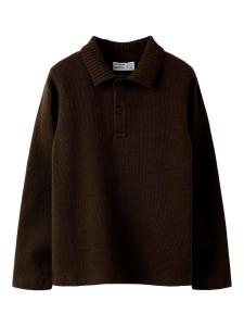 NAME IT Лонгслив в темно-коричневом цвете