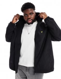 Плюс куртка с капюшоном на молнии черного цвета Lyle & Scott