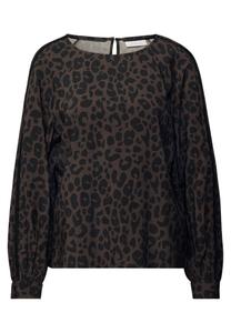 Блуза STREET ONE Leo, темно-коричневый