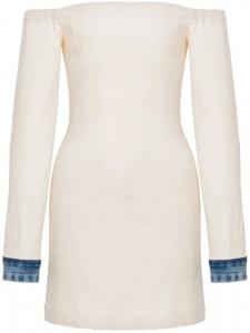 MOSCHINO JEANS платье миди с открытыми плечами, нейтральный