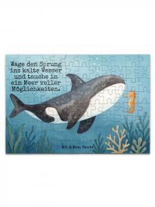 Mr. & Mrs. Panda Головоломка «Косатка» с надписью белого цвета