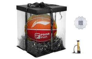 LINING Резиновый баскетбольный мяч yellow orange red размер 7 тренировочный unisex