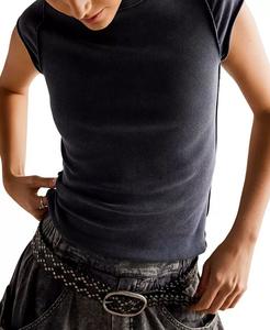 Женская футболка Ever Had с короткими рукавами Free People, черный