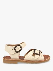 Детские сандалии Pearl из кожи в двух частях Young Soles, Vanilla