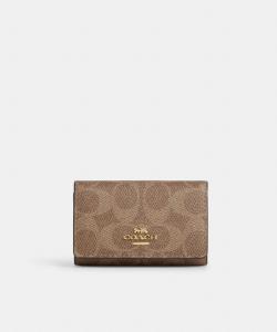 Чехол для ключей с пятью кольцами, фирменный, из холста.