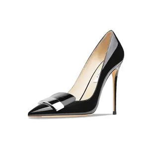 Тонкие каблуки Высокие каблуки 10 см Женские Черные Suyymakk